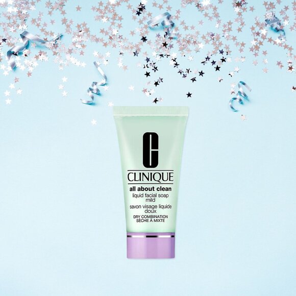 Clinique All About Clean Liquid Facial Soap Mild Mini 1 oz - Picture 1 of 4